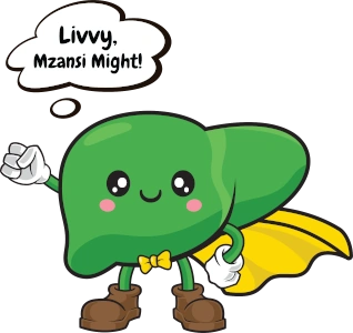 Livvy in Mzansi Might superhero pose